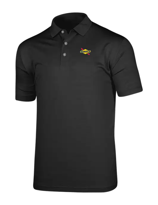 Callaway Vibrant Black Ventilated Polo w/Sunoco Logo