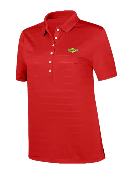 Callaway Womens Red Ventilated Polo w/Sunoco Logo