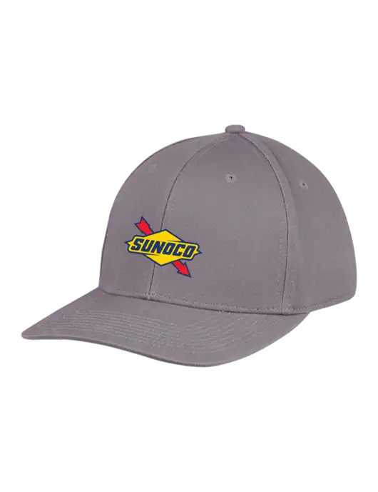 Premium Modern Structured Twill Charcoal Snapback Cap w/Sunoco Logo