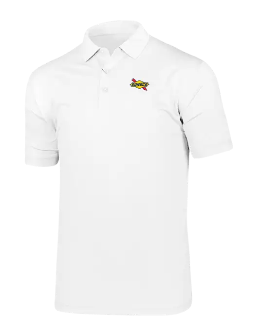 Callaway Vibrant Bright White Ventilated Polo w/Sunoco Logo