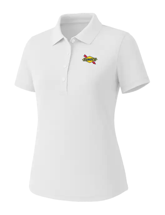 Callaway Womens Core Bright White Performance Polo w/Sunoco Logo