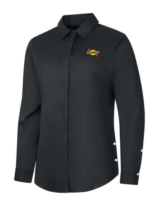 OGIO Womens Black Commuter Woven Shirt w/Sunoco Logo