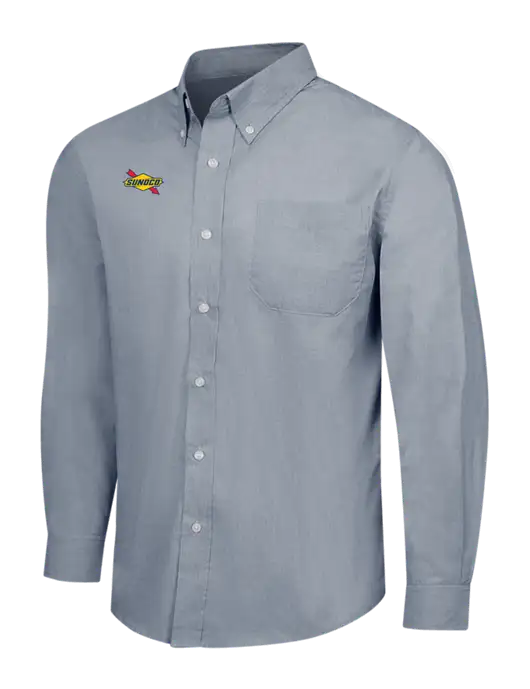 Navy Frost Crosshatch Easy Care Shirt w/Sunoco Logo