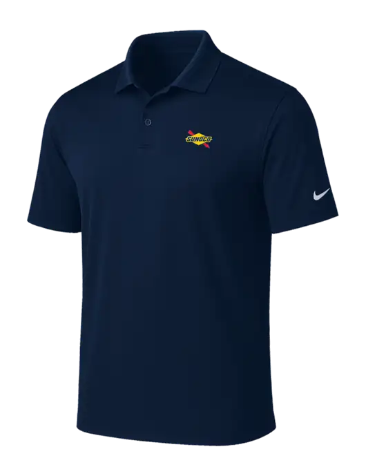 NIKE Navy Victory Solid Polo w/Sunoco Logo