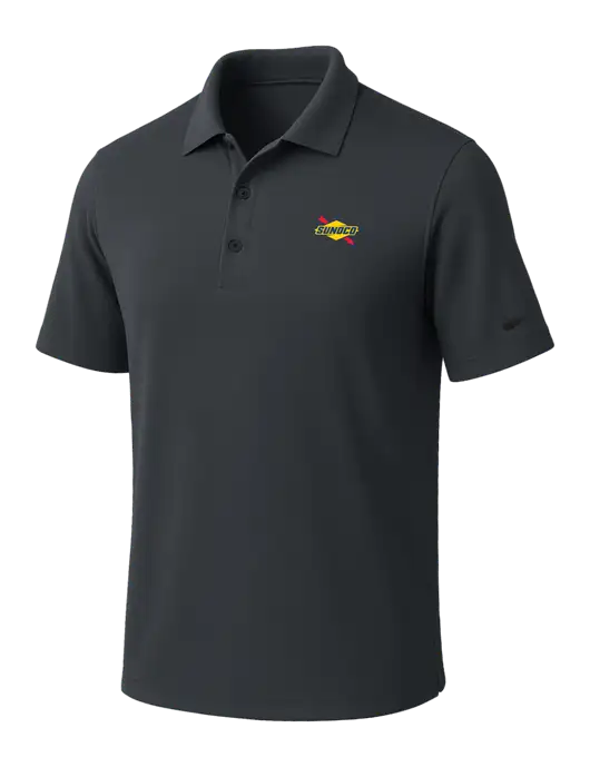 NIKE Dark Grey Dri-Fit Micro Pique Polo w/Sunoco Logo