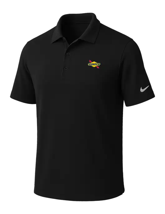 NIKE Black Dri-Fit Micro Pique Polo w/Sunoco Logo