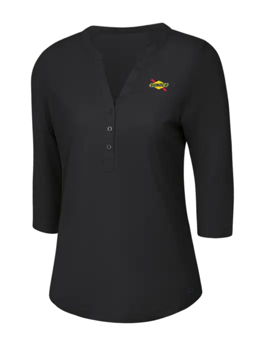 OGIO Blacktop Jewel Henley w/Sunoco Logo