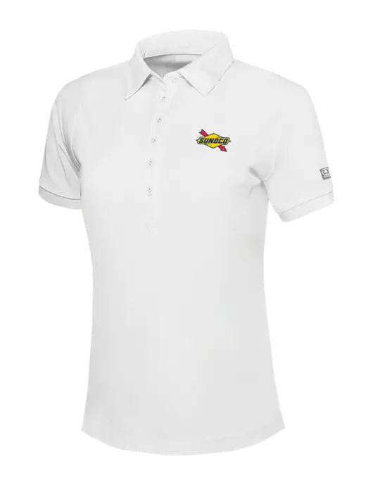OGIO Womens Bright White Jewel Polo w/Sunoco Logo