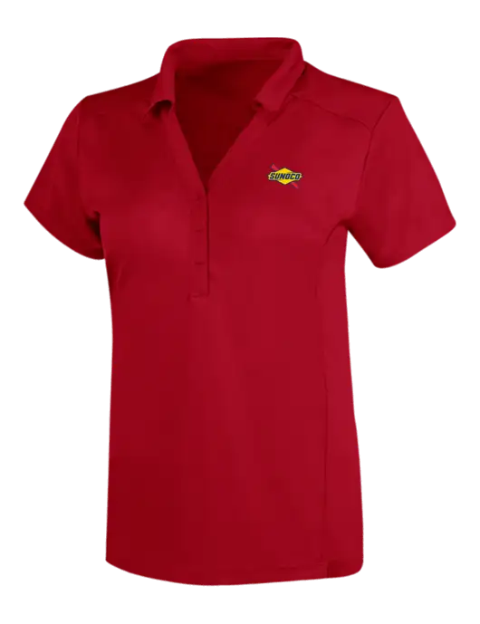 OGIO Red Womens Framework Polo w/Sunoco Logo
