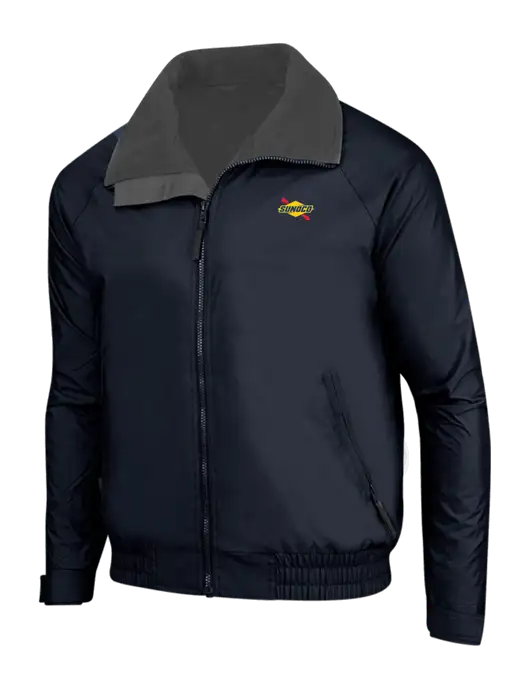 True Navy/Grey Heather Classic Competitor Jacket w/Sunoco Logo