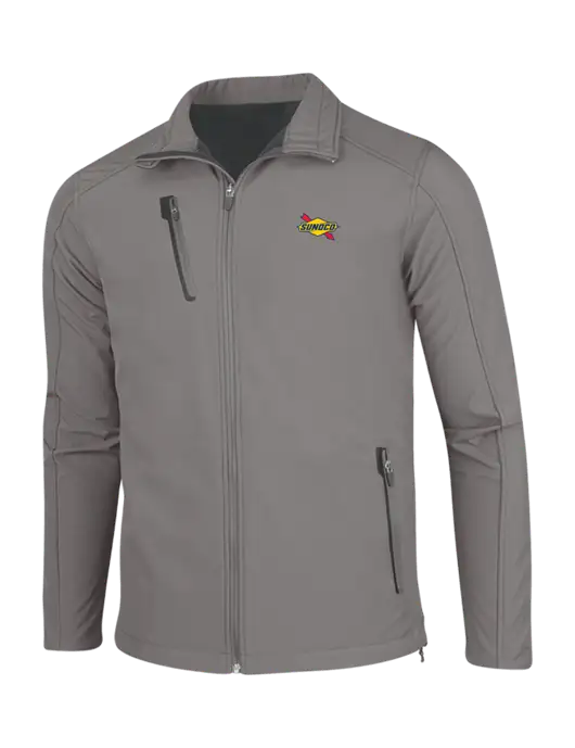 Medium Grey Welded Softshell Jacket w/Sunoco Logo