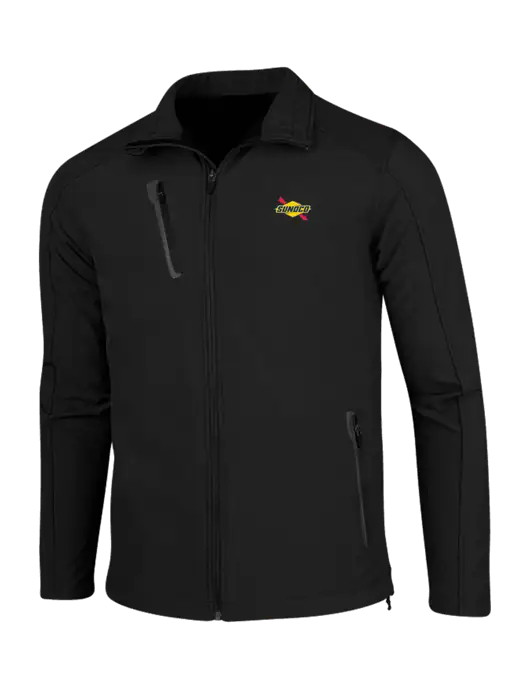 Black Welded Softshell Jacket w/Sunoco Logo