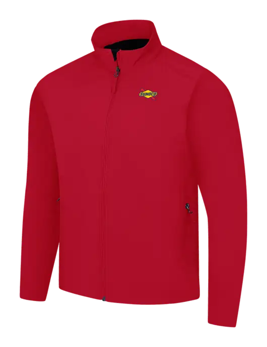 Red Core Soft Shell Jacket w/Sunoco Logo