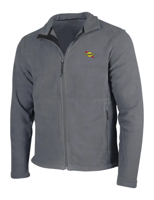 Medium Grey Fleece Jacket w/Sunoco Logo