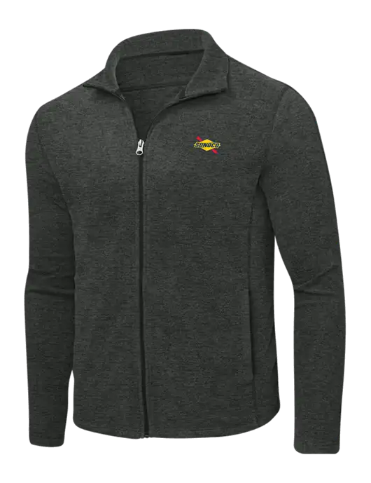 Charcoal Heather Microfleece Full-Zip Jacket w/Sunoco Logo