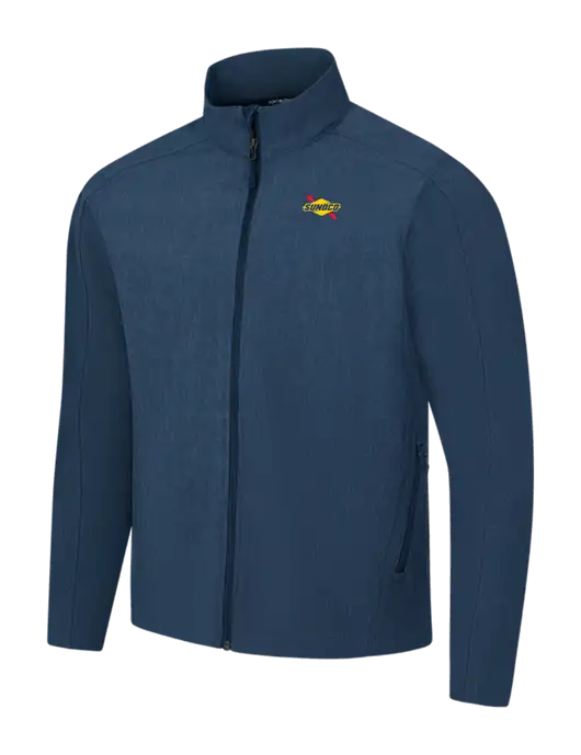 Navy Heather Core Soft Shell Jacket w/Sunoco Logo