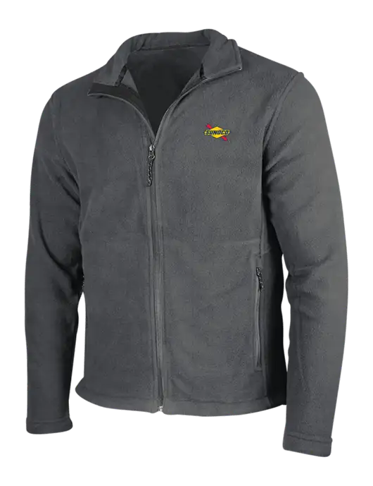 Dark Grey Fleece Jacket w/Sunoco Logo