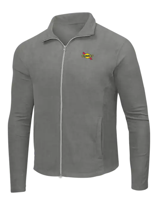 Medium Grey Microfleece Jacket w/Sunoco Logo