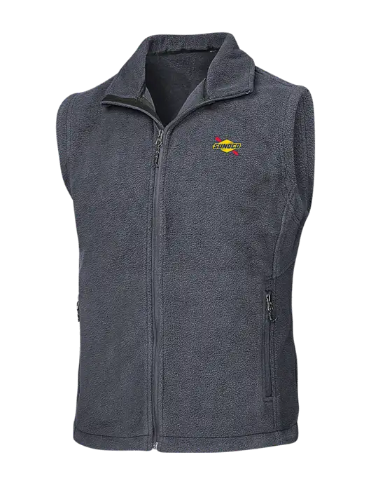Dark Grey Fleece Vest w/Sunoco Logo