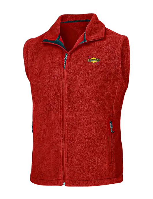 Red Fleece Vest w/Sunoco Logo