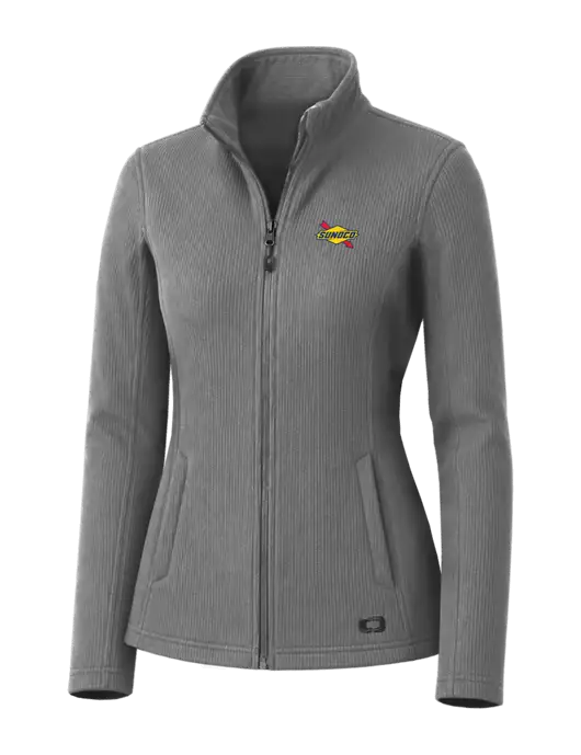 OGIO Medium Grey Womens Grit Fleece Jacket w/Sunoco Logo