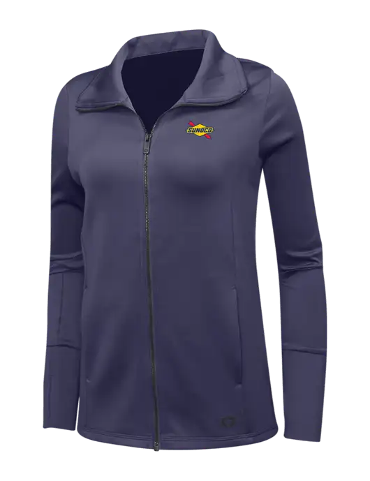 OGIO Navy Womens Endurance Modern Performance Full-Zip w/Sunoco Logo