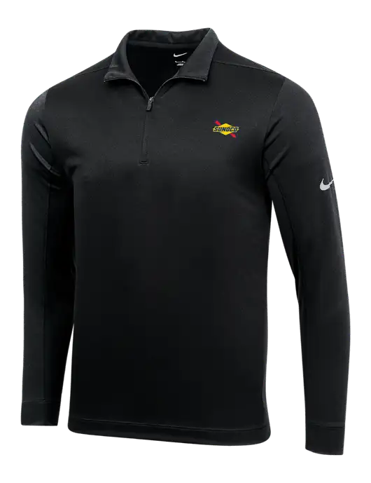 NIKE Black Dry 1/2 Zip Cover-Up w/Sunoco Logo