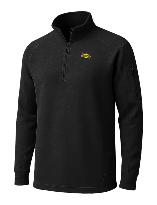 Black Tech Fleece 1/4 Zip Pullover w/Sunoco Logo
