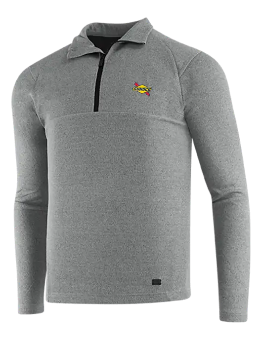 OGIO Petrol Grey Heather Transition 1/4 Zip Pullover w/Sunoco Logo