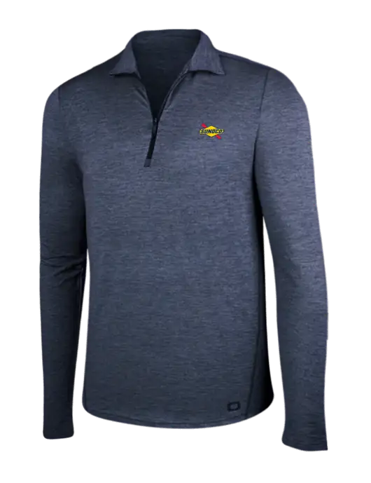 OGIO Blue Indigo Heather Endurance Force 1/4 Zip w/Sunoco Logo