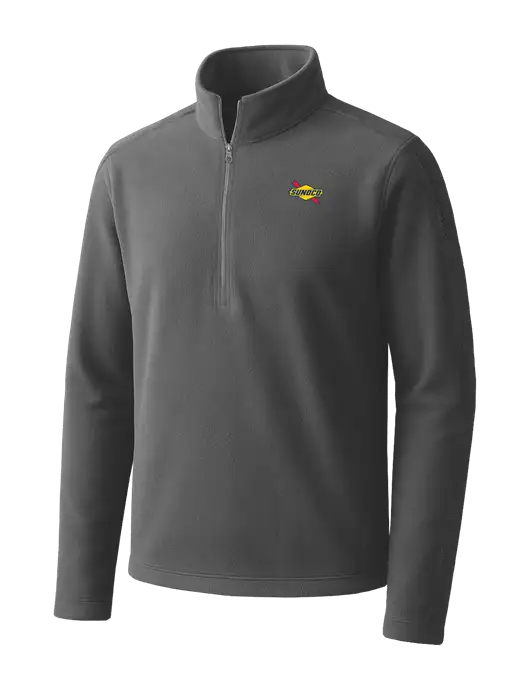 Medium Grey Microfleece 1/2 Zip Pullover w/Sunoco Logo