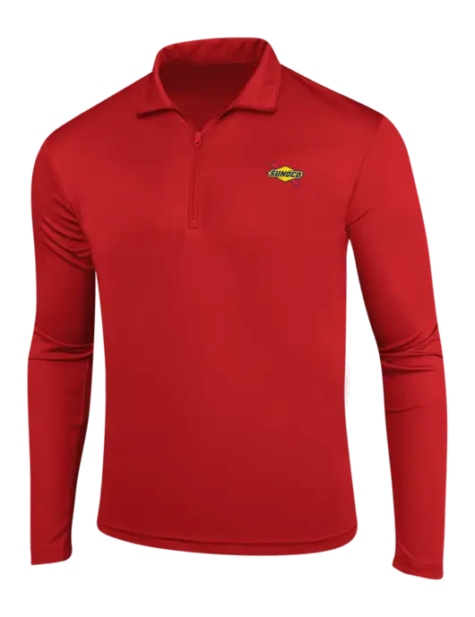 Red PosiCharge Competitor 1/4 Zip Pullover w/Sunoco Logo