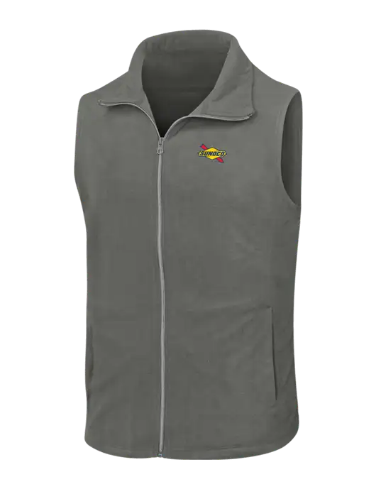 Medium Grey Microfleece Vest w/Sunoco Logo