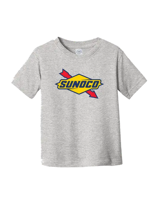 Rabbit Skins Light Grey Heather Toddler Fine Jersey Tee w/Sunoco Logo