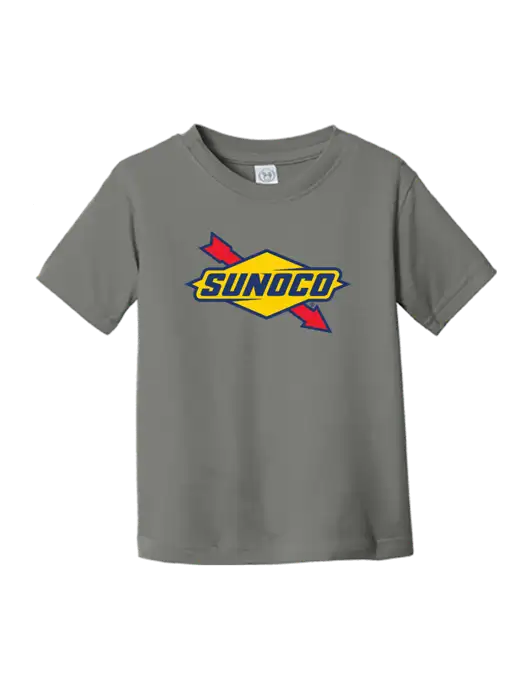 Rabbit Skins Charcoal Toddler Fine Jersey Tee w/Sunoco Logo