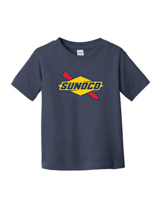 Rabbit Skins Navy Toddler Fine Jersey Tee w/Sunoco Logo