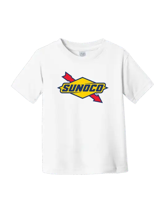 Rabbit Skins White Toddler Fine Jersey Tee w/Sunoco Logo