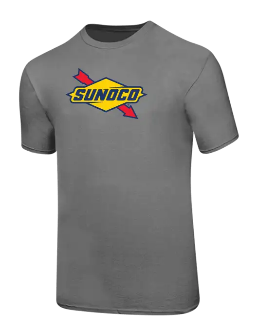 Ring Spun Medium Grey 4.5 oz T-Shirt w/Sunoco Logo