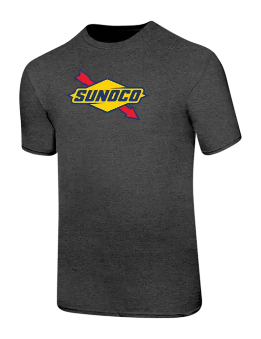 Ring Spun Dark Heather Grey 4.5 oz T-Shirt w/Sunoco Logo