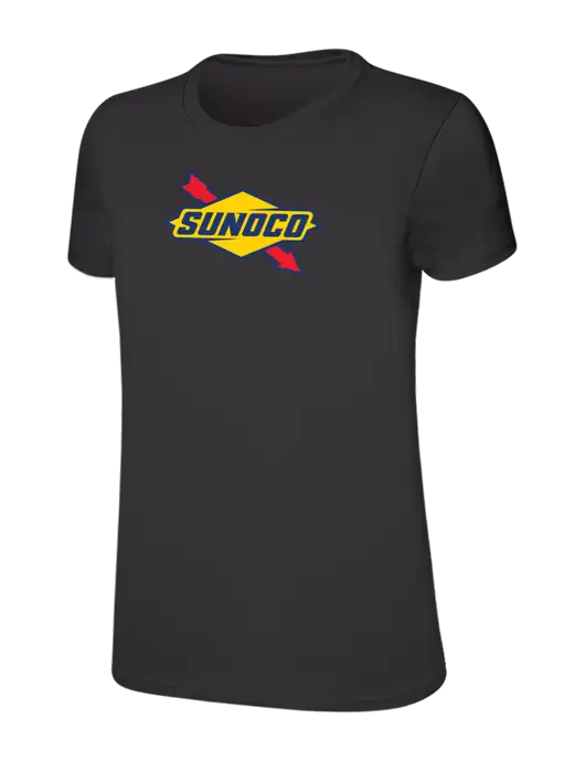 Womens Ring Spun Charcoal 4.5 oz T-Shirt w/Sunoco Logo