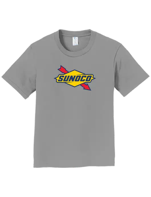 Youth Ring Spun Medium Grey 4.5 oz T-Shirt w/Sunoco Logo