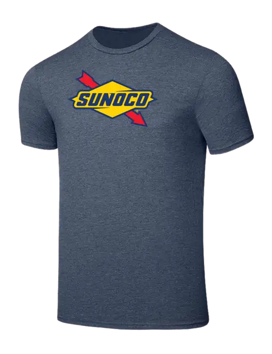 Seriously Soft Heathered Navy T-Shirt w/Sunoco Logo