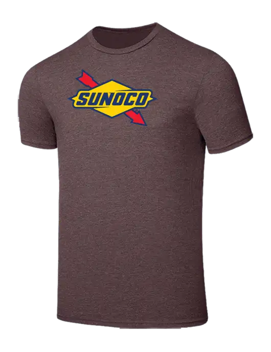 Seriously Soft Heathered Brown T-Shirt w/Sunoco Logo