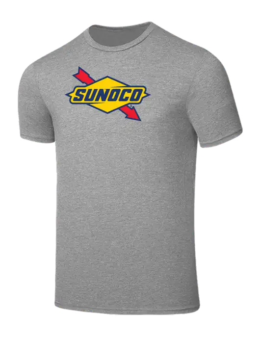 Seriously Soft Light Heather Grey T-Shirt w/Sunoco Logo