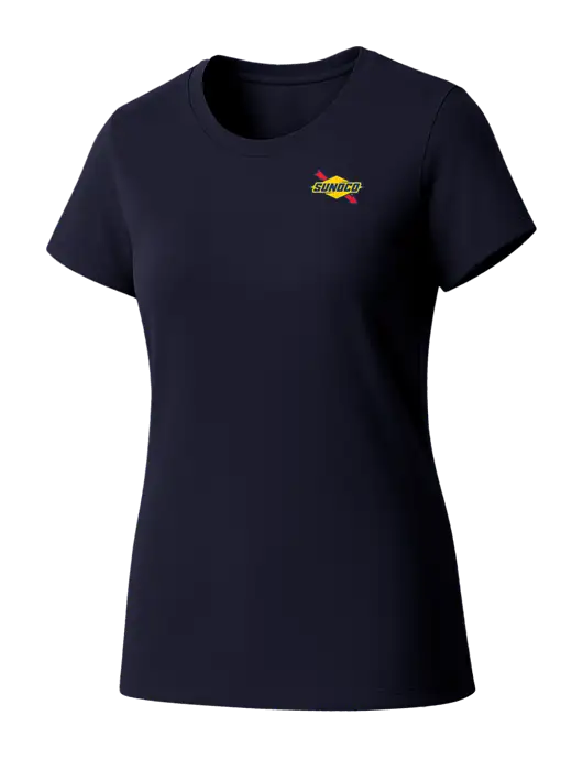 Womens Seriously Soft New Navy T-Shirt w/Sunoco Logo