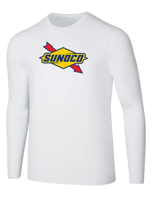 Seriously Soft White Long Sleeve T-Shirt w/Sunoco Logo