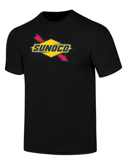 Simply Soft Black 4.5oz  Poly/Combed Ring Spun Cotton T-Shirt w/Sunoco Logo