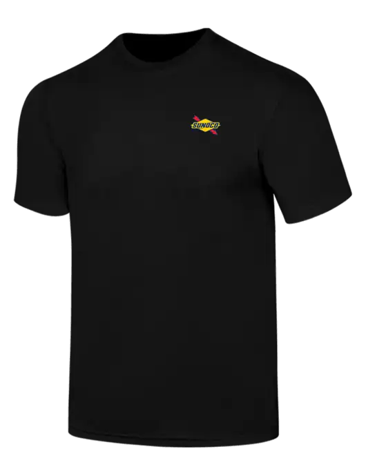 Simply Soft Black 4.5oz  Poly/Combed Ring Spun Cotton T-Shirt w/Sunoco Logo