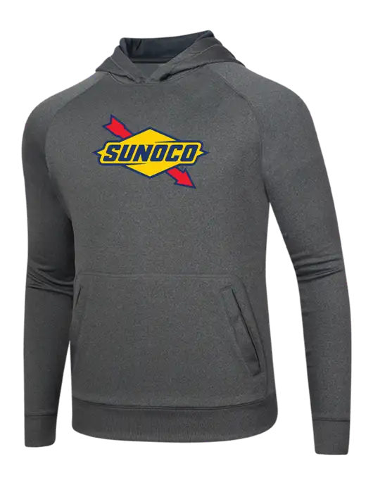 Tech Graphite Heather Fleece Hooded Sweatshirt w/Sunoco Logo