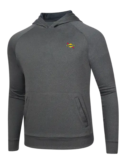 Tech Graphite Heather Fleece Hooded Sweatshirt w/Sunoco Logo